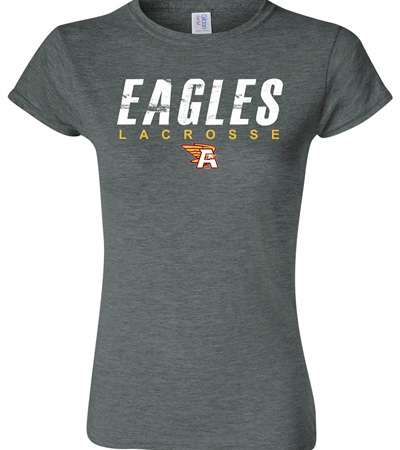 AHS Lacrosse Ladies Dark Grey T-Shirt - Orders due by Wednesday, March 13, 2024